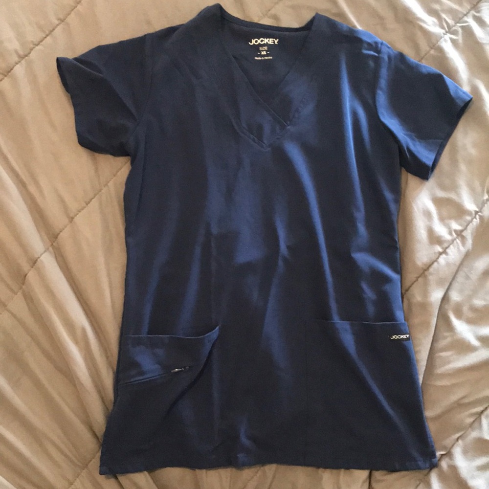 Like new navy scrub top